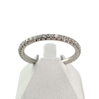 Second-hand gold ring 750 white diamonds