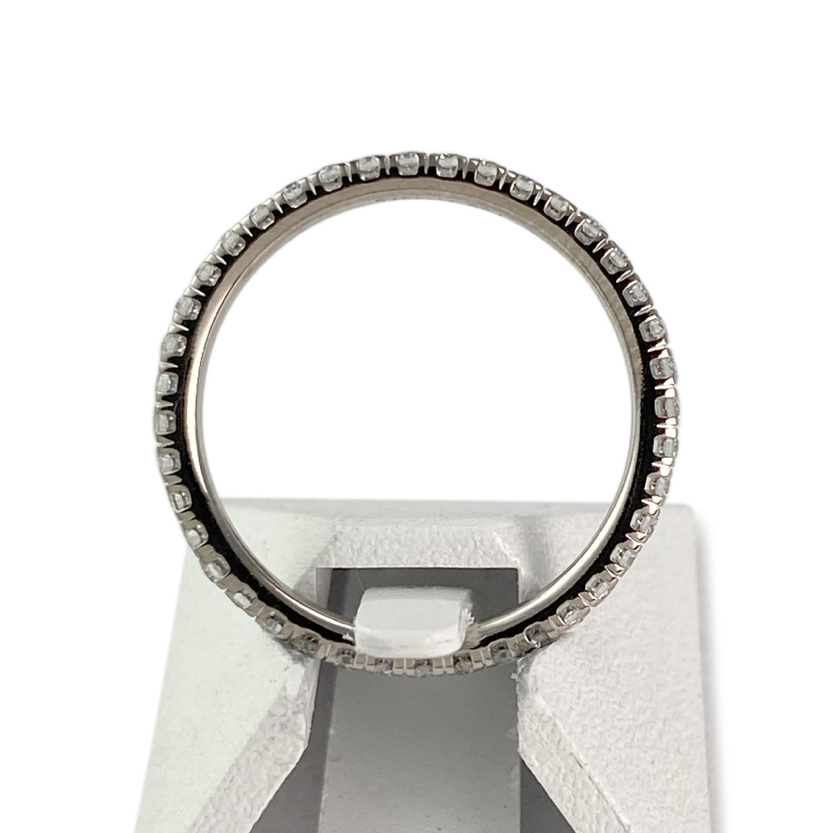 Bague d'occasion or 750 blanc diamants - vue 3