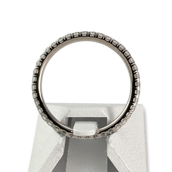 Second-hand gold ring 750 white diamonds