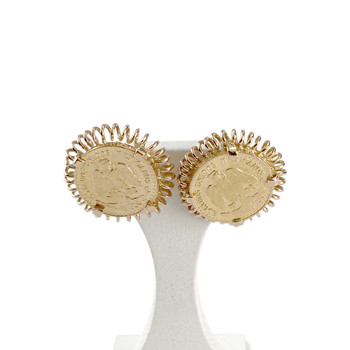 Tweedehands oorbellen in 750 geel goud