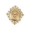 Broche d'occasion or 750 jaune perles de culture - vue V1