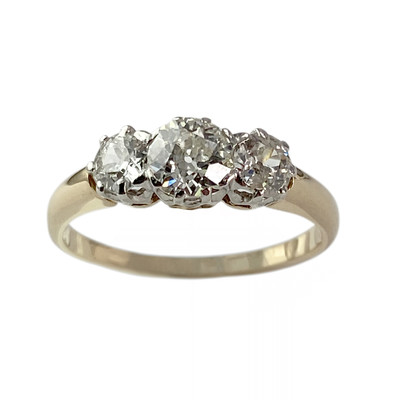 Bague d'occasion 2 ors 750 diamants