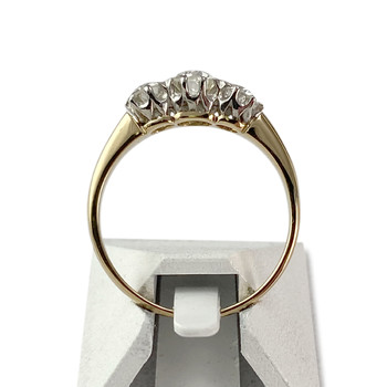 Second hand ring 2 gold 750 diamonds