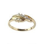 Bague d'occasion or 750 jaune diamants - vue 1