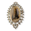 Broche d'occasion or 750 rose diamants - vue V1
