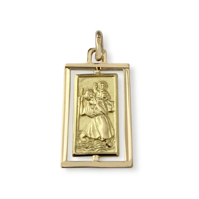 Second-hand pendant in 750 yellow gold
