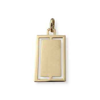 Tweedehands hanger in 750 geel goud