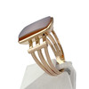 Bague d'occasion or 750 rose agate - vue V2