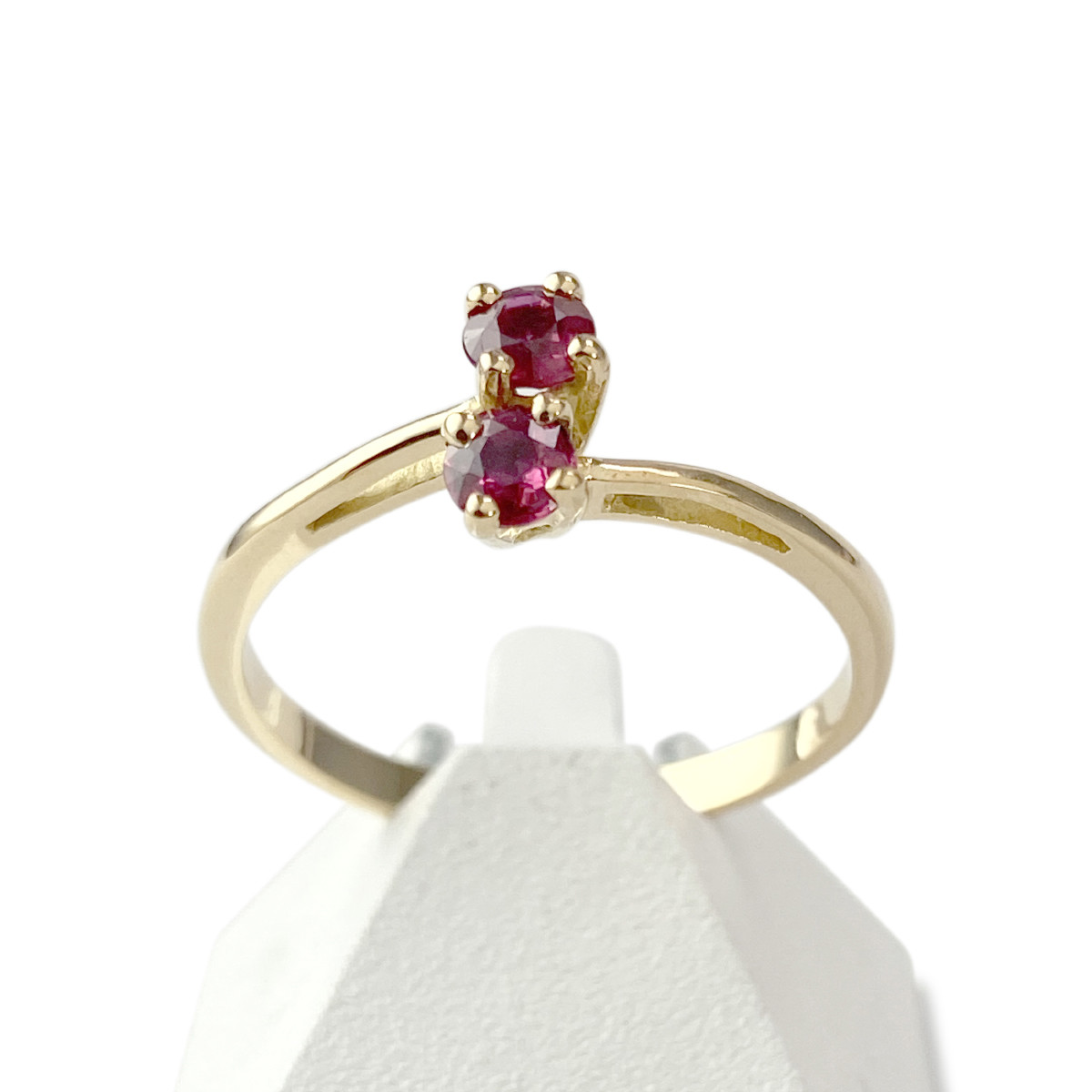 Bague d'occasion or 750 jaune rubis