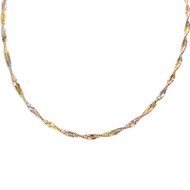 Collier d'occasion or 750 3 tons 43 cm