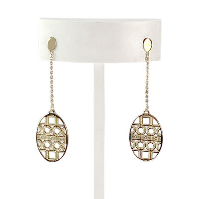 Second-hand earrings 375 yellow gold