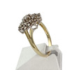 Bague d'occasion 2 ors 375 diamants ambrés - vue V2