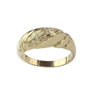 Bague d'occasion or 750 jaune diamants
