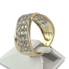 Bague d'occasion or 750 jaune zirconias - vue V2
