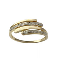 Bague d'occasion or 750 jaune et rhodié diamants