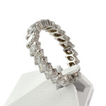 Bague d'occasion platine 950 diamants - vue 2