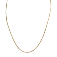 Chaine d'occasion or 750 jaune maille gourmette 55 cm
