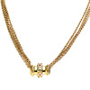Collier 4 rang d'occasion 2 ors 750 maille jaseron 38,5 cm - vue V1