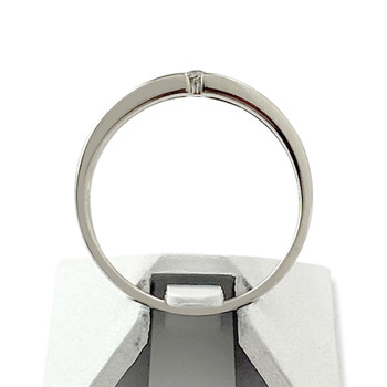 Solitaire d'occasion or 750 blanc diamant