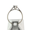 Bague solitaire or 750 blanc diamant 0.15 carat - vue V3