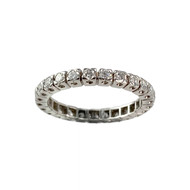 Bague d'occasion or 750 blanc diamants