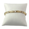 Bracelet d'occasion or 750 jaune et rhodié 19 cm - vue V1