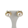 Boucles d'oreilles d'occasion or 750 jaune perles de culture - vue V1