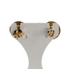 Boucles d'oreilles d'occasion or 750 jaune perles de culture - vue V3