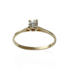 Solitaire d'occasion or 750 jaune zirconia - vue V1