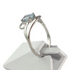 Bague d'occasion or 750 blanc topaze - vue V2