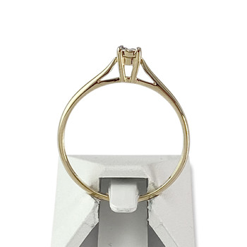 Solitaire d'occasion or 375 2 tons diamant