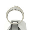 Bague d'occasion or 375 blanc diamants - vue V3