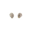 Second hand earrings gold 585 zirconias - vue V1