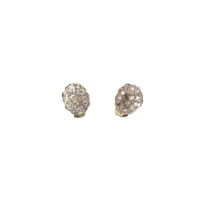 Boucles d'oreilles d'occasion or 585 zirconias - vue 1