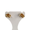 Boucles d'oreilles clous d'occasion or 750 jaune perles de culture - vue V3