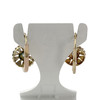 Boucles d'oreilles dormeuses d'occasion 2 ors 750 diamants - vue V3