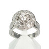 Bague d'occasion or 750 blanc diamants - vue V1