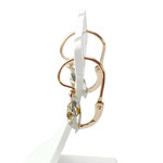 Boucles d'oreilles brisures d'occasion 2 ors pierres imitations - vue 2