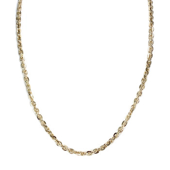 Chaine d'occasion or 585 maille forçat 57 cm