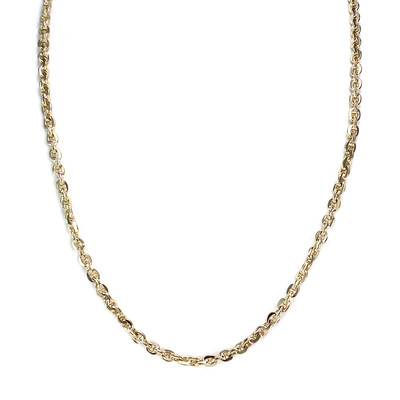 Chaine d'occasion or 585 maille forçat 57 cm - vue 1