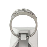 Bague d'occasion or 750 blanc diamants - vue 3