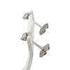 Boucles d'oreilles d'occasion or 750 blanc diamants - vue V2