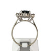 Bague d'occasion or 750 blanc saphir diamants - vue V3