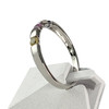 Bague d'occasion or 750 blanc saphirs - vue V2