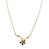 Collier d'occasion or 750 jaune saphirs rubis 43 cm - vue V1
