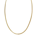 Chaine d'occasion or 750 jaune maille gourmette 55 cm - vue 1