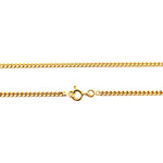 Chaine d'occasion or 750 jaune maille gourmette 55 cm - vue 3