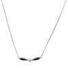 Collier d'occasion or 375 blanc diamants 43 cm - vue V1