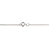 Collier d'occasion or 375 blanc diamants 43 cm - vue V3