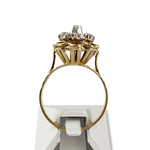Second hand ring 2 gold 750 synthetic spinels - view 3